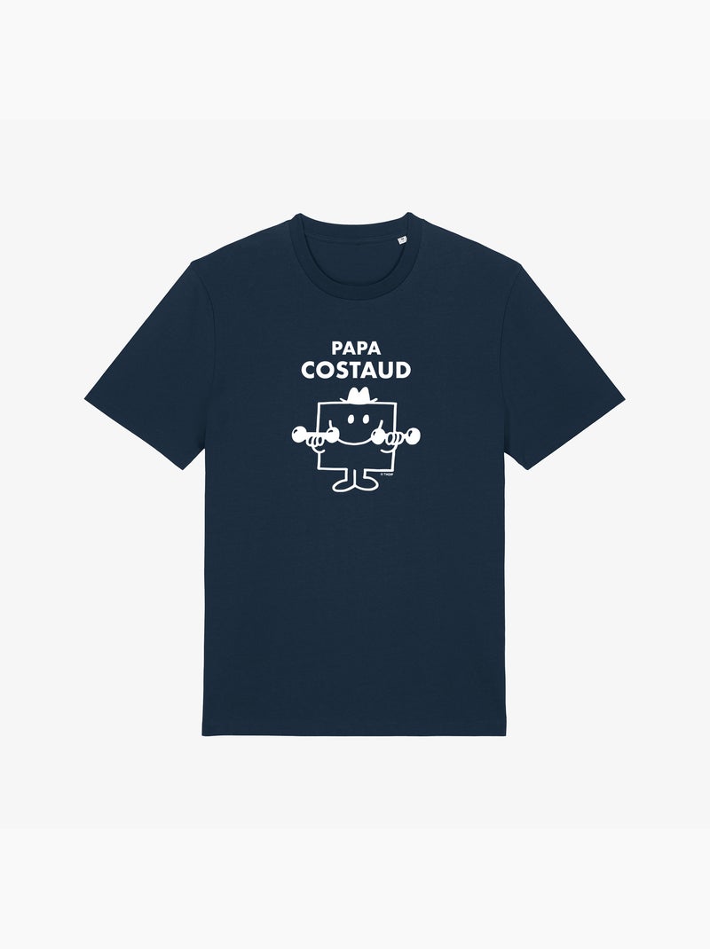T-shirt Man - PAPA COSTAUD Marineblauw - Kiabi