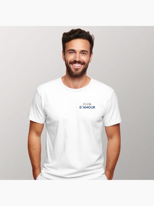 T-shirt Man - PAPA D'AMOUR COLORÉ CŒUR - Kiabi T-shirt Man - PAPA D'AMOUR COLORÉ CŒUR - Kiabi