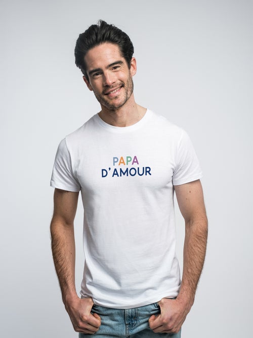 T-shirt Man - PAPA D'AMOUR COLORÉ - Kiabi T-shirt Man - PAPA D'AMOUR COLORÉ - Kiabi