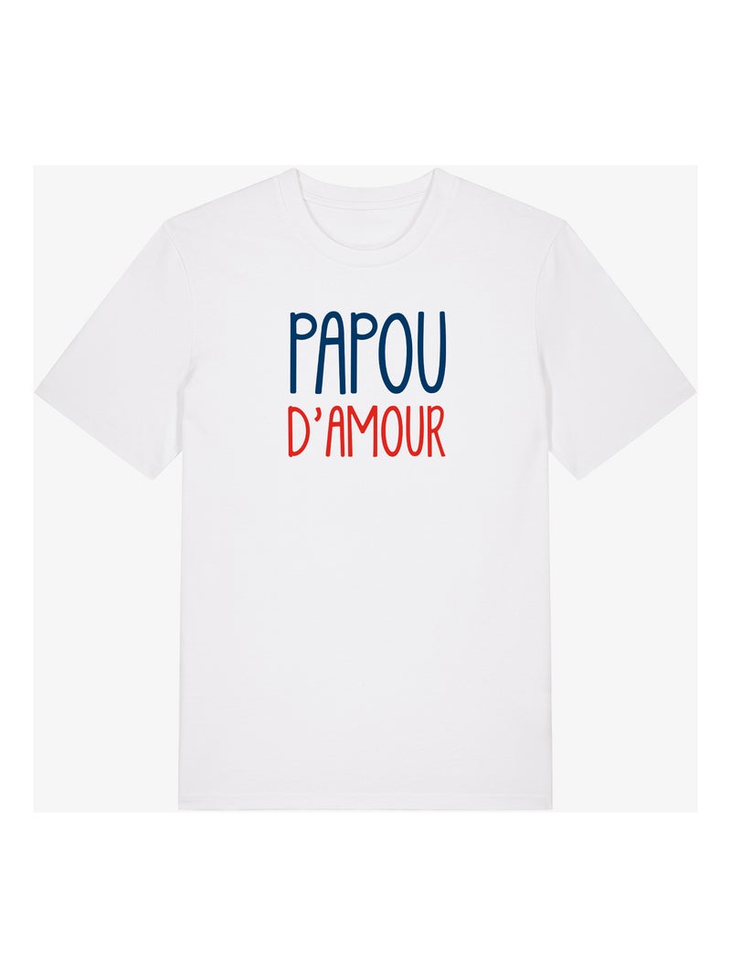 T-shirt Man - PAPOU D'AMOUR Wit - Kiabi