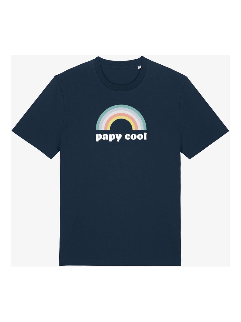 T-shirt Man - PAPY COOL 3 Marineblauw - Kiabi