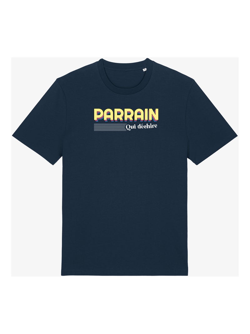 T-shirt Man - PARRAIN QUI DÉCHIRE 3 Marineblauw - Kiabi