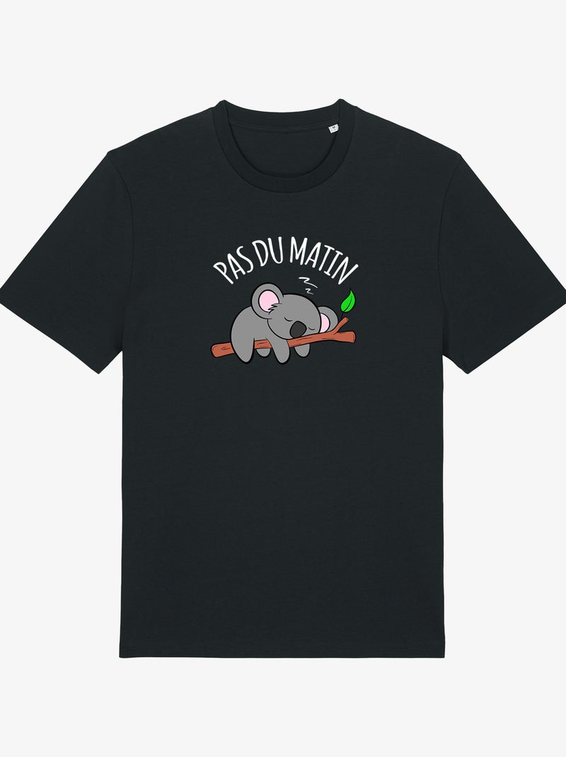 T-shirt Man - PAS DU MATIN Zwart - Kiabi