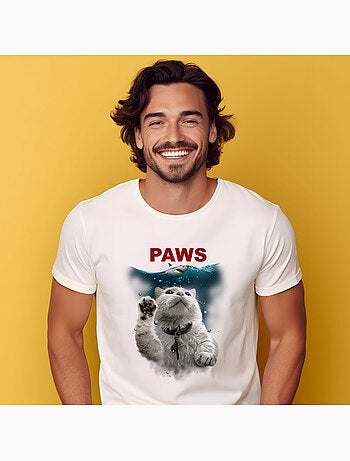 T-shirt man - paws