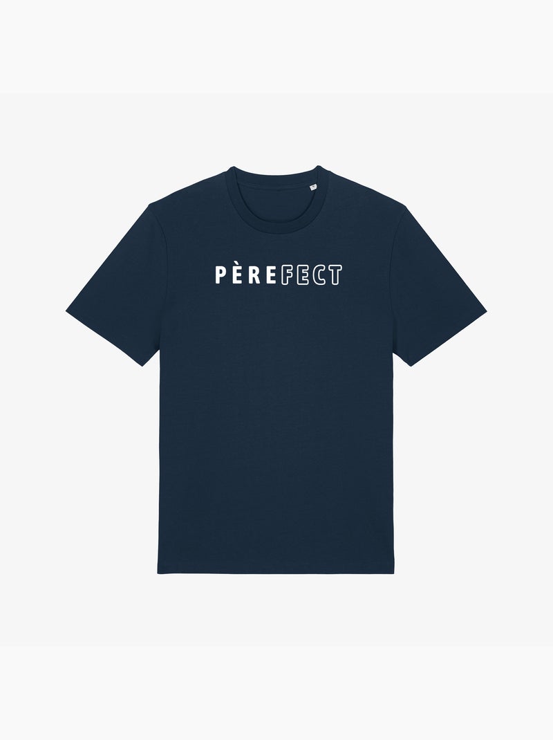 T-shirt Man - PÈRE(FECT) 2 WAF Marineblauw - Kiabi