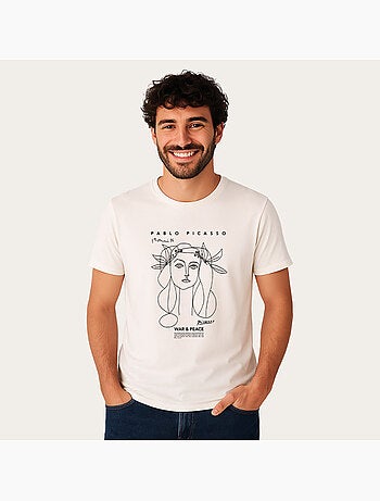 T-shirt man - picasso war & peace