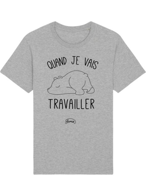 T-shirt Man - QUAND JE VAIS TRAVAILLER - Kiabi T-shirt Man - QUAND JE VAIS TRAVAILLER - Kiabi