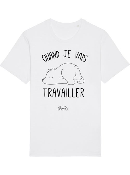 T-shirt Man - QUAND JE VAIS TRAVAILLER - Kiabi T-shirt Man - QUAND JE VAIS TRAVAILLER - Kiabi