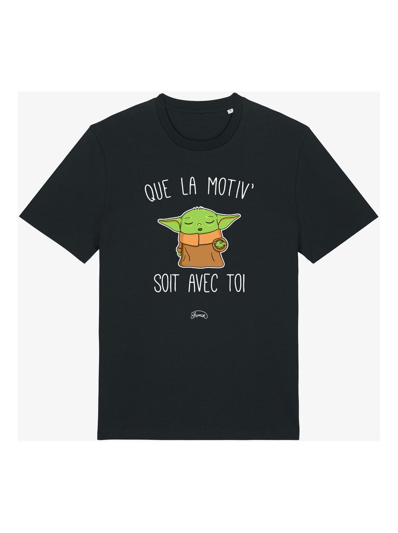 T-shirt Man - QUE LA MOTIV SOIT AVEC TOI Zwart - Kiabi