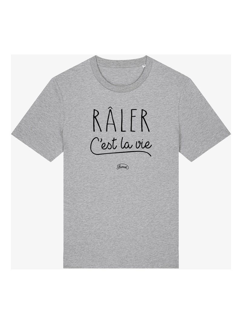 T-shirt Man - RALER C'EST LA VIE Gemêleerd grijs - Kiabi