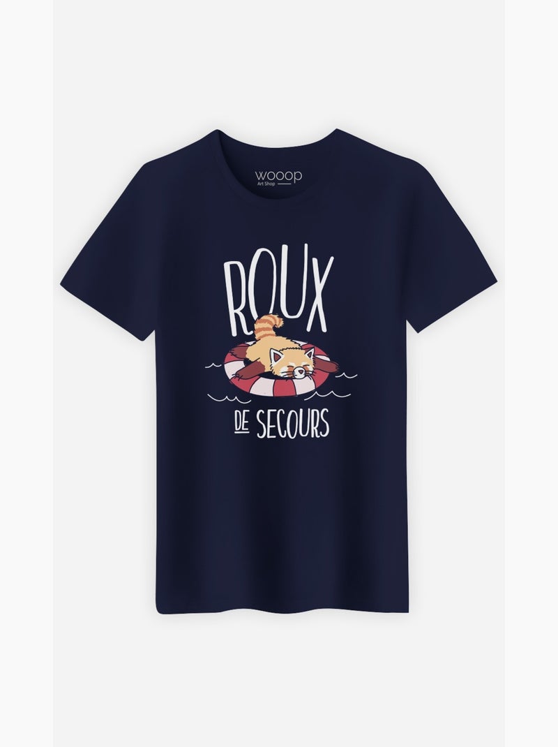 T-shirt Man - ROUX DE SECOURS Marineblauw - Kiabi