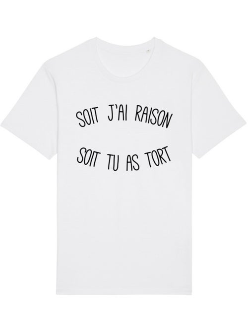 T-shirt Man - SOIT J'AI RAISON SOIT TU AS TORT - Kiabi T-shirt Man - SOIT J'AI RAISON SOIT TU AS TORT - Kiabi
