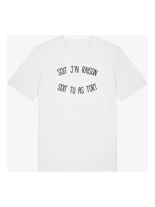 T-shirt Man - SOIT J'AI RAISON SOIT TU AS TORT - Kiabi T-shirt Man - SOIT J'AI RAISON SOIT TU AS TORT - Kiabi