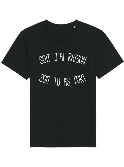 T-shirt Man - SOIT J'AI RAISON SOIT TU AS TORT - Kiabi T-shirt Man - SOIT J'AI RAISON SOIT TU AS TORT - Kiabi