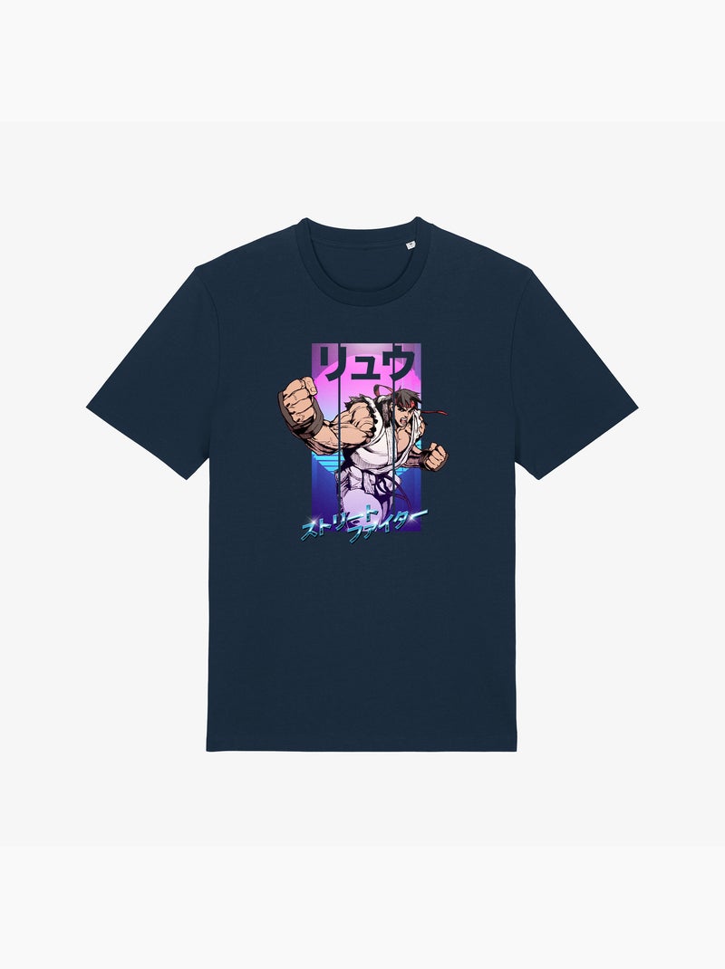 T-shirt Man - STREET FIGHTER 3 Marineblauw - Kiabi