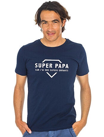 T-shirt Man - SUPER PAPA CAR J'AI DES SUPERS ENFANTS 2 WAF