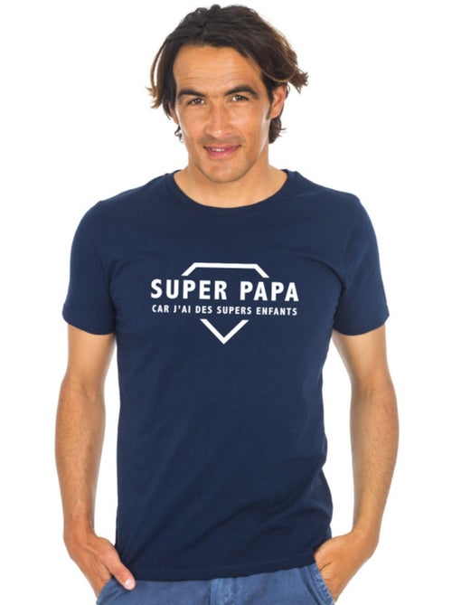T-shirt Man - SUPER PAPA CAR J'AI DES SUPERS ENFANTS 2 WAF - Kiabi