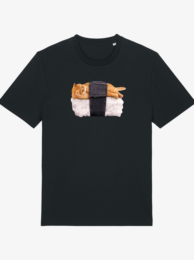 T-shirt Man - SUSHI CAT Zwart - Kiabi