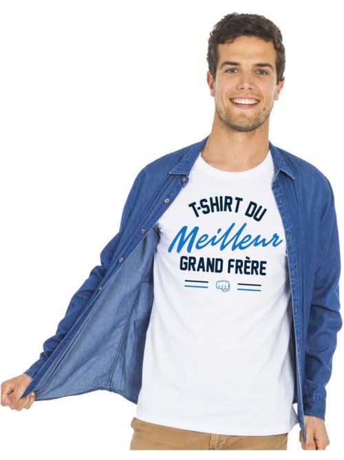 T-shirt Man - T-shirt Man - DU MEILLEUR GRAND FRÈRE - Kiabi T-shirt Man - T-shirt Man - DU MEILLEUR GRAND FRÈRE - Kiabi