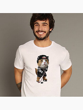 T-shirt Man - TEAM HOCKEY CAT