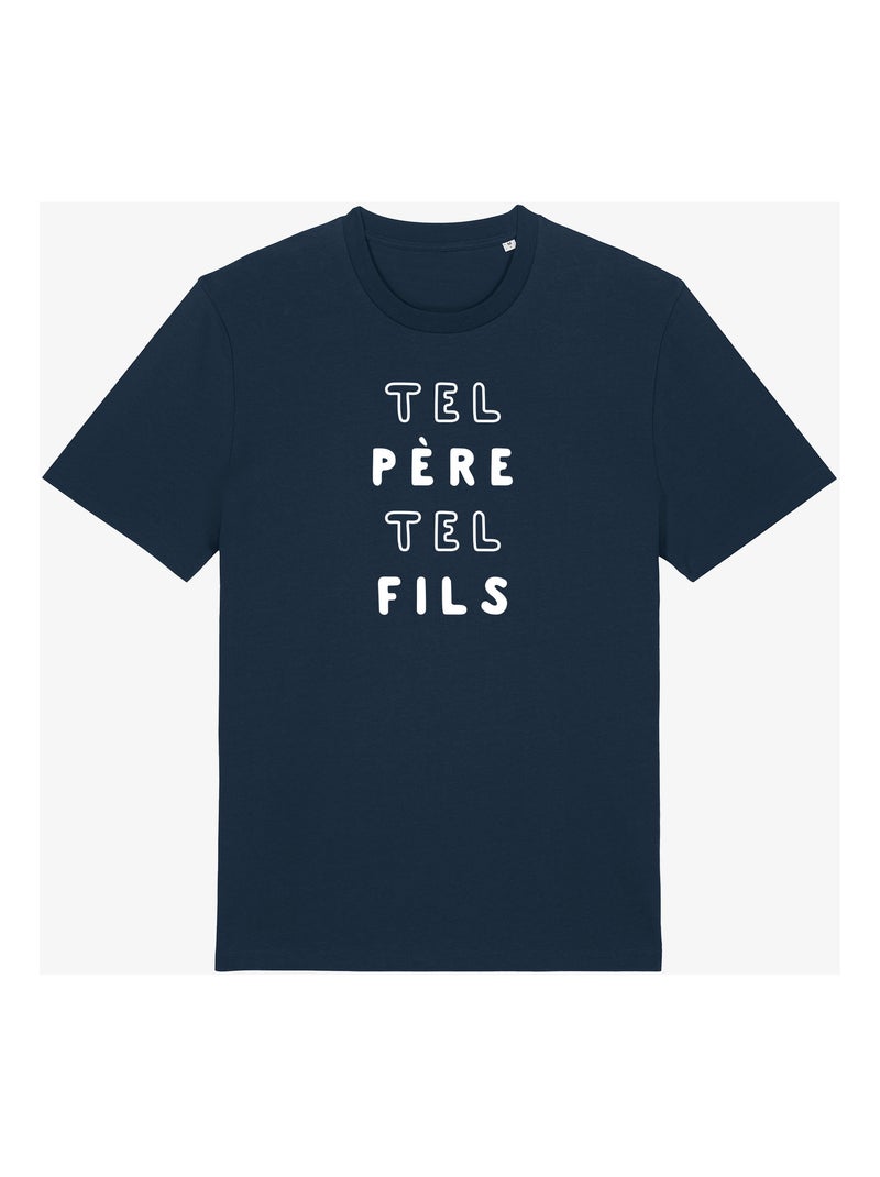 T-shirt Man - TEL PÈRE TEL FILS 2 MPT Marineblauw - Kiabi
