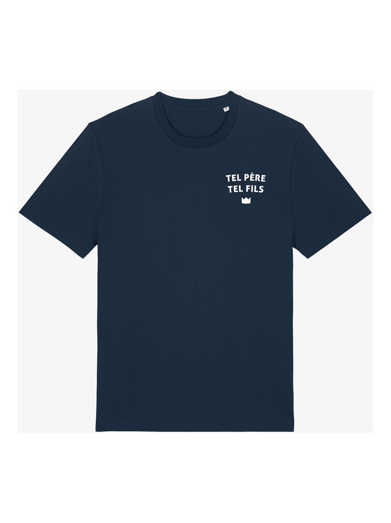 T-shirt Man - TEL PÈRE TEL FILS CŒUR Marineblauw - Kiabi