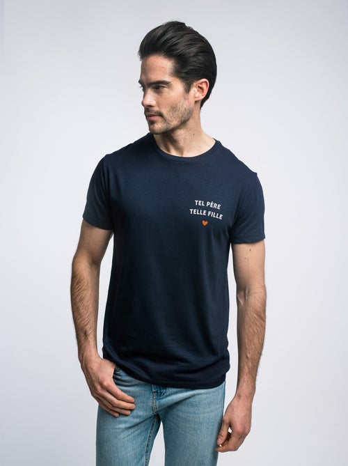 T-shirt Man - TEL PÈRE TELLE FILLE CŒUR - Kiabi T-shirt Man - TEL PÈRE TELLE FILLE CŒUR - Kiabi
