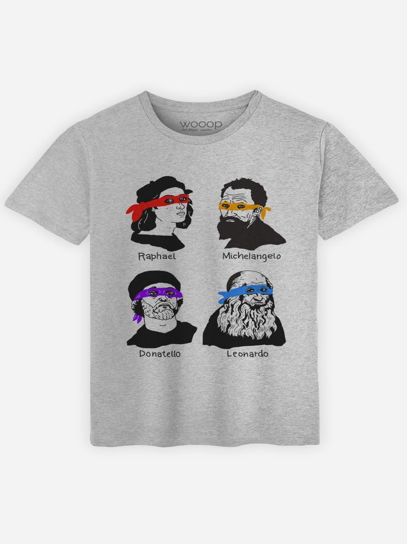 T-shirt Man - THE NINJAS Gemêleerd grijs - Kiabi
