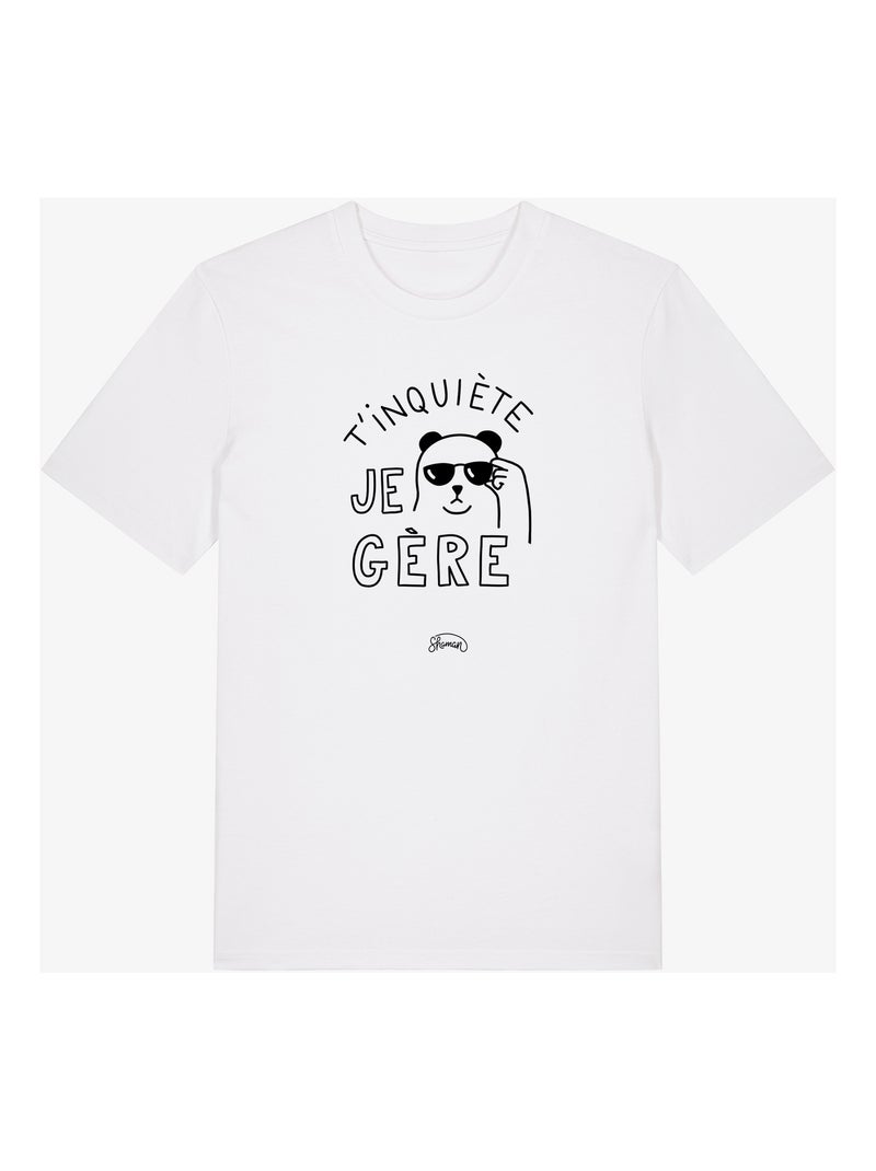 T-shirt Man - T'INQUIETE JE GERE Wit - Kiabi
