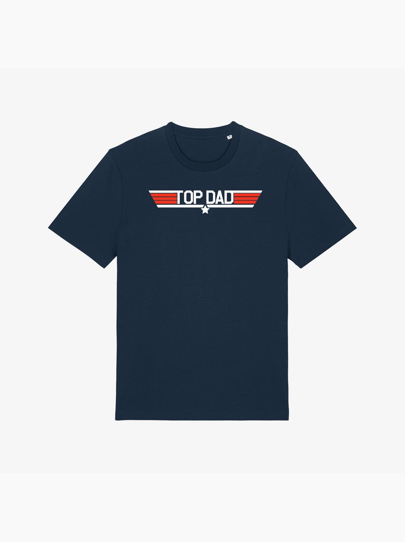 T-shirt Man - TOP DAD Marineblauw - Kiabi