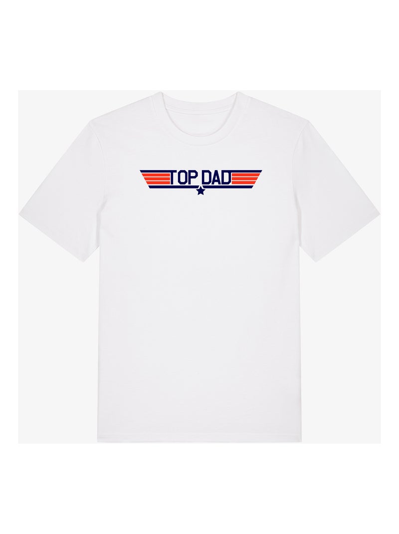 T-shirt Man - TOP DAD Wit - Kiabi