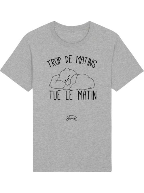T-shirt Man - TROP DE MATINS TUE LE MATIN - Kiabi T-shirt Man - TROP DE MATINS TUE LE MATIN - Kiabi