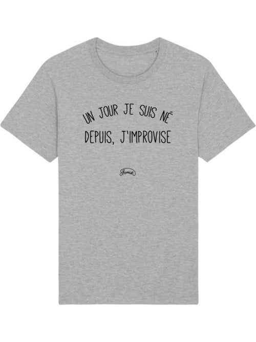 T-shirt Man - UN JOUR JE SUIS NÉ DEPUIS, J'IMPROVISE - Kiabi T-shirt Man - UN JOUR JE SUIS NÉ DEPUIS, J'IMPROVISE - Kiabi