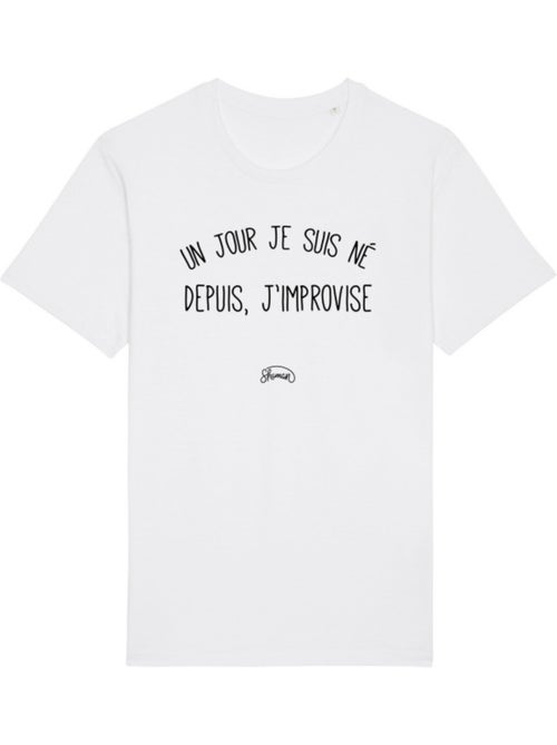 T-shirt Man - UN JOUR JE SUIS NÉ DEPUIS, J'IMPROVISE - Kiabi T-shirt Man - UN JOUR JE SUIS NÉ DEPUIS, J'IMPROVISE - Kiabi