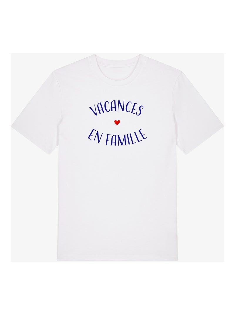 T-shirt Man - VACANCES EN FAMILLE Wit - Kiabi
