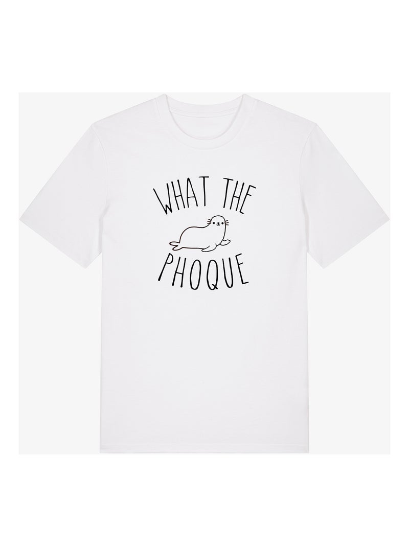T-shirt Man - WHAT THE PHOQUE Wit - Kiabi