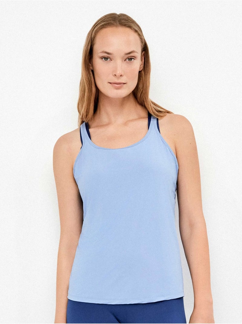 T-shirt manche courte Bleu - Kiabi