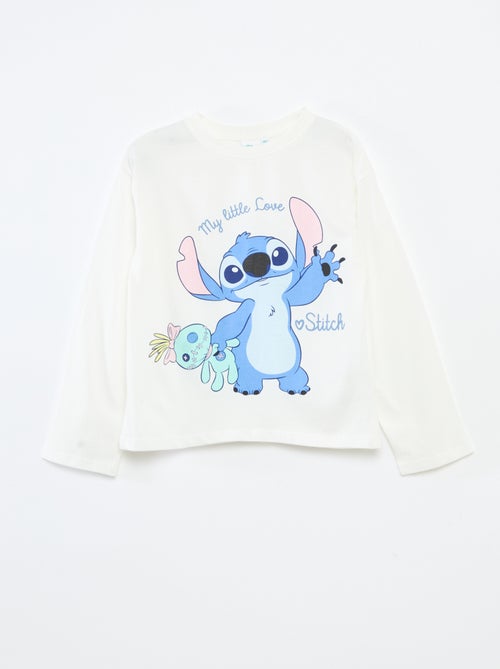 T-shirt manche longue 'Stitch' 'Disney' - Kiabi T-shirt manche longue 'Stitch' 'Disney' - Kiabi