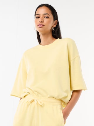 T-shirt manches 3/4 en French Terry