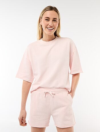 T-shirt manches 3/4 en French Terry