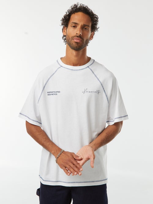 T-shirt manches courtes à la coupe oversize - Kiabi