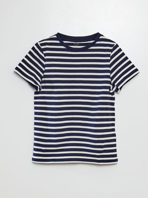 T-shirt manches courtes à motif - Kiabi