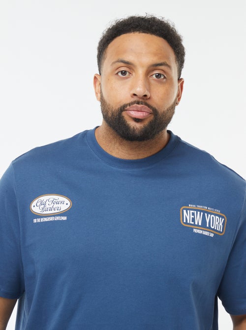 T-shirt manches courtes à motif - Kiabi