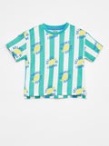 T-shirt manches courtes à motif VERT - Kiabi