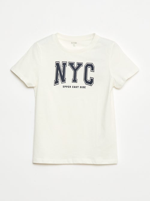 T-shirt manches courtes avec imprimé - Kiabi