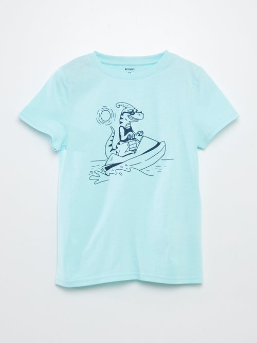 T-shirt manches courtes avec imprimé - Kiabi
