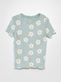T-shirt manches courtes BLEU - Kiabi