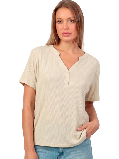 T-shirt manches courtes blouse - Kiabi T-shirt manches courtes blouse - Kiabi