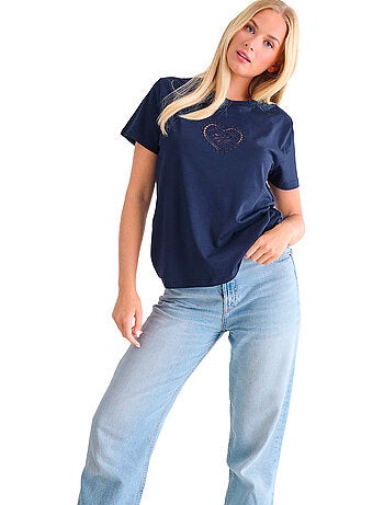 T-shirt manches courtes coeur summertime