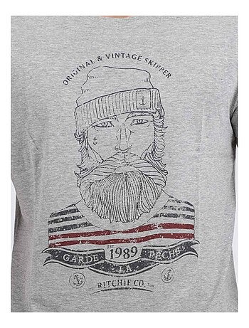 T-shirt manches courtes col rond pur coton JABRUN